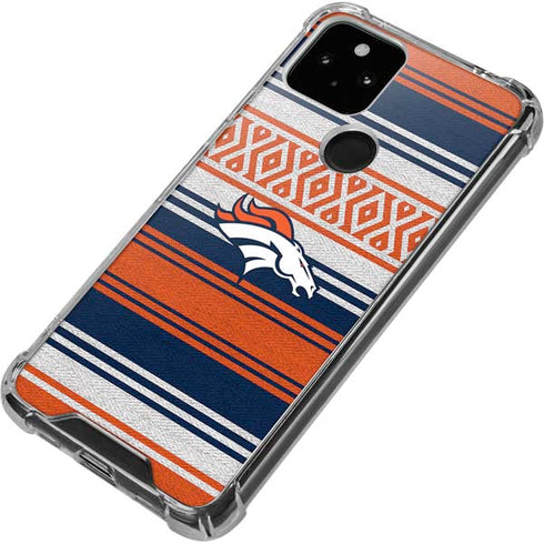 NFL Denver Broncos Trailblazer Google Pixel 5 Clear Case